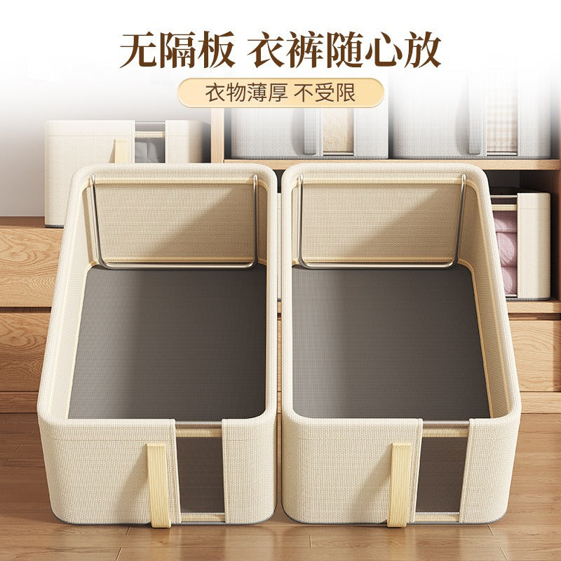 Oxford cloth mesh steel frame storage box, visual desktop storage box, household wardrobe storage, clothes storage box