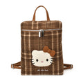 2026 new korean style cartoon cat shoulder & crossbody bag - women's unique design, cute & versatile plaid tote backpack