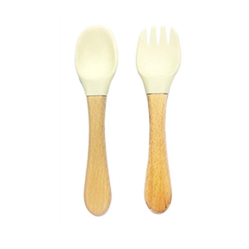 Cross-border wholesale silicone children's tableware set, children's products, complementary food bowls, forks, spoons, bibs, seven-piece tableware set