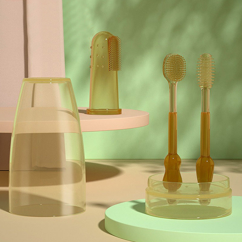 Baby toothbrush infant milk teeth silicone toothbrush newborn baby brushing tongue cleaning oral hygiene essential