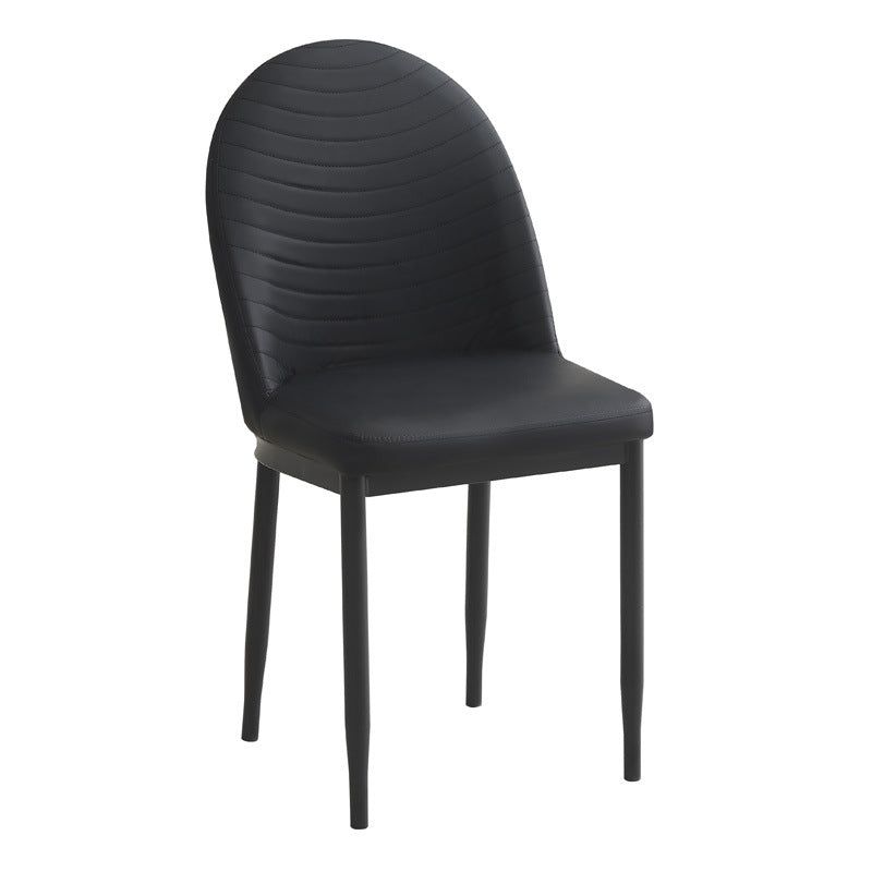 Accessible luxury dining chair commercial dining table chair leather soft stool back chair thickened strong caterpillar dining chair