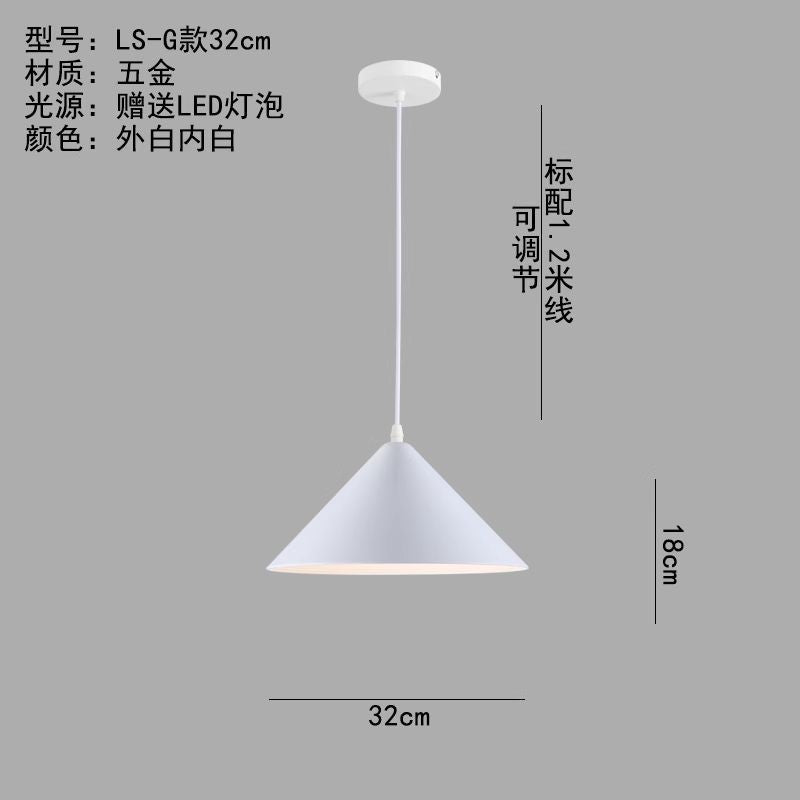 Minimalist industrial black projector light - retro creative restaurant, cafe, bubble tea shop, hot pot restaurant - unique pot lid pendant lamp