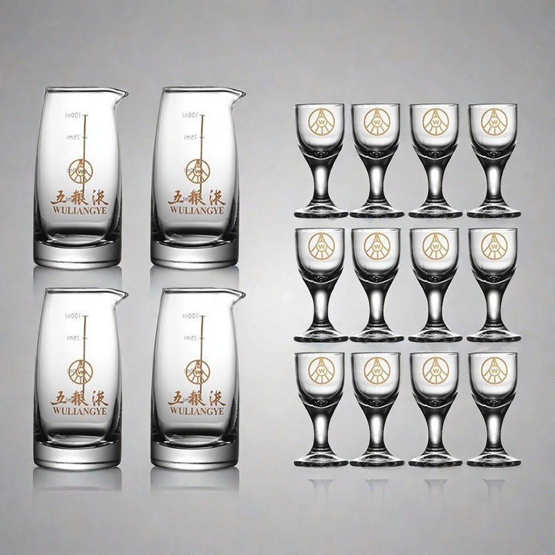New chinoiserie gift box suit white wine glass wine set suit liquor glass glass wine jug small wine glass wine dispenser