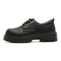 Derby shoes men's thick soleboots black big toe round toe work clothingcleanfitworkwearcasual leather shoes