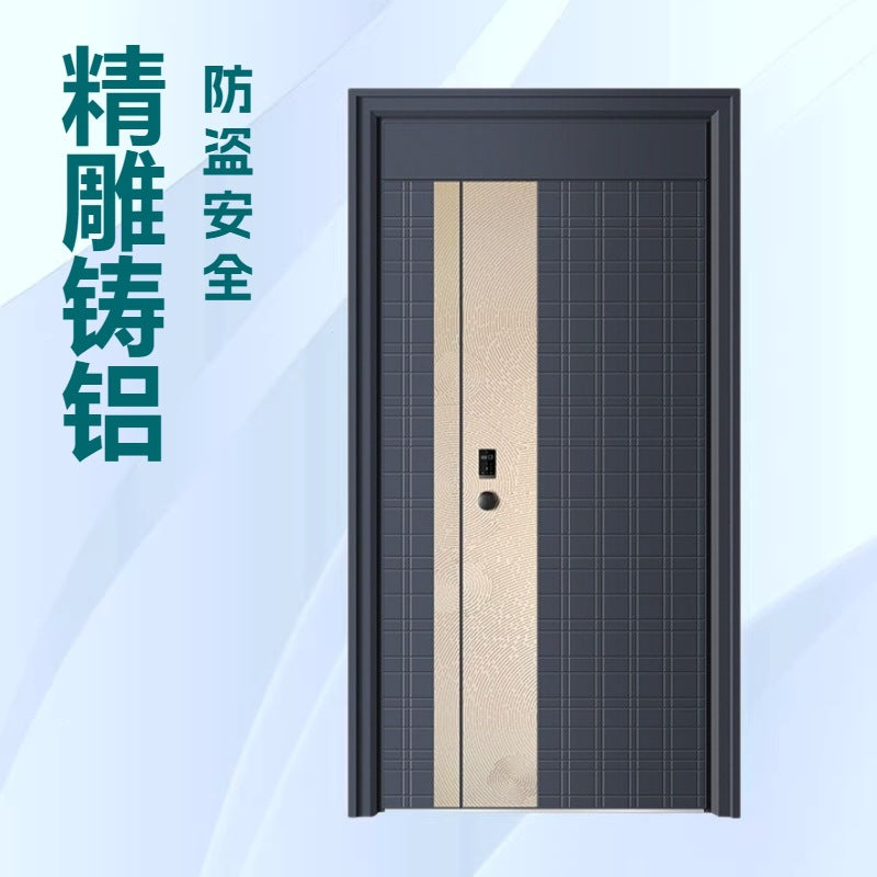 Cast aluminum door, entrance door, anti-theft door, sub-door, class a anti-theft door, finely carved cast aluminum door, entrance door, house entrance door