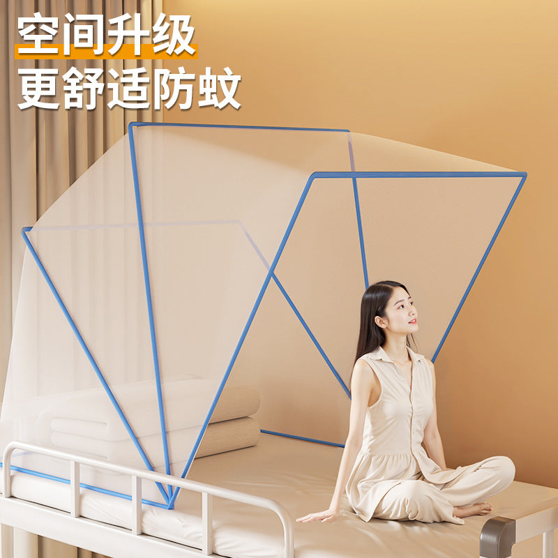 Thickened mosquito net free installation student dormitory new arrivalfor home bedroom bed curtain all-round anti-mosquito bed cover special nail-free