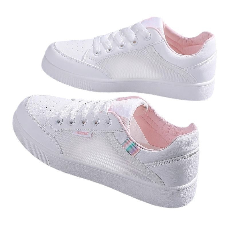 Internet celebrity white shoes women's spring summer breathable thin 2024 new Shishang versatile board shoes mesh sneakers children