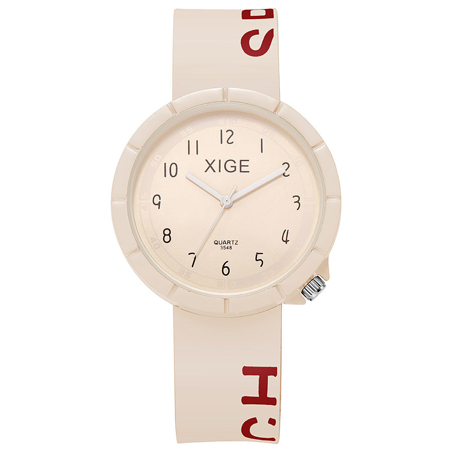 New arrivalcutekidswaterproof watch comfortable silicone colorful student boys and girls kids quartz watch wholesale