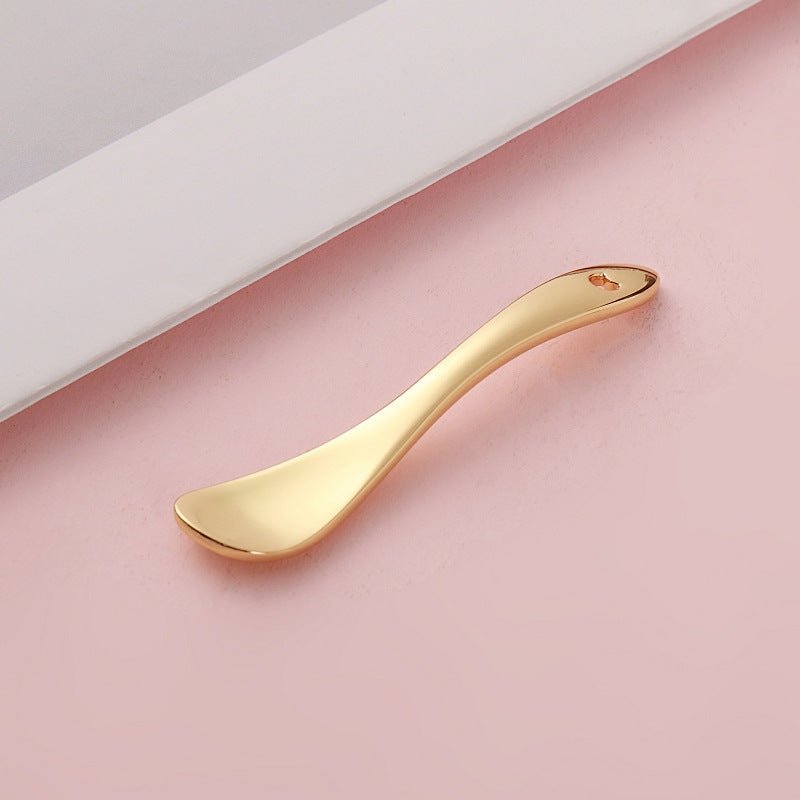 Zinc alloy eye cream mask spoon beauty skin care tool cosmetics dispensing spoon eye cream application pick stick digging spoon