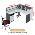 Shengli office desk and chair combination screen workstation partition card slot computer desk financial staff desk