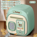 Green piggy bank [fingerprint password] color box
