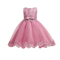 Plus size children's formal dress with rhinestone and lace detail - princess style for girls, perfect for piano recitals and special occasions