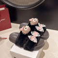 2025 fall/winter new collection: chanel-inspired chunky platform birkenstock-style sandals - retro casual beach shoes, slides, and warm outdoor footwear