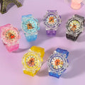 Cartoon kids' watch cute capybara quartz watch transparent strap luminous wristwatch boy girl electronic watch gift