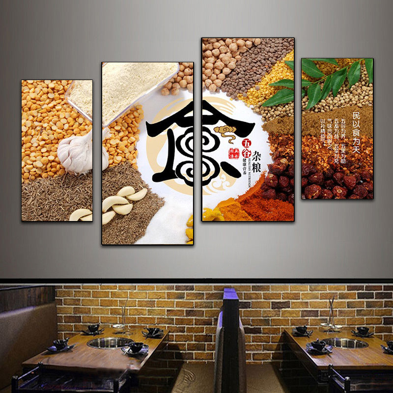 Hotel wall decoration painting Sichuan cuisine Hunan restaurant fast food restaurant box mural restaurant catering hot pot restaurant room painting