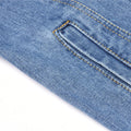 Amazon  distressed denim jacket women's european and american style comfortable casual washed denim jacket