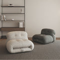 Sofa wabi-sabi style creative lazy sofa for home living room cashmere steel teeth bedroom hippopotamus single sofa chair
