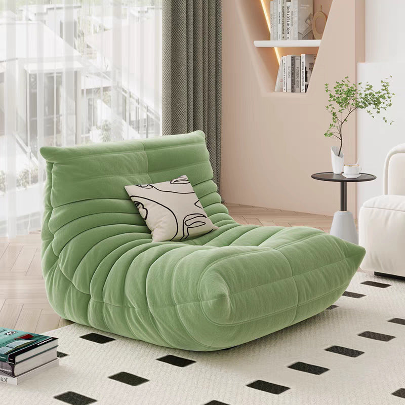 Caterpillar sofa balcony casual chair living room reclining and sleeping cream reclining lazy sofa