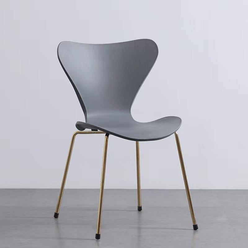 Backrest chair Modern simple casual ins Internet celebrity streamlined negotiation restaurant desk chair Home hotel dining chair