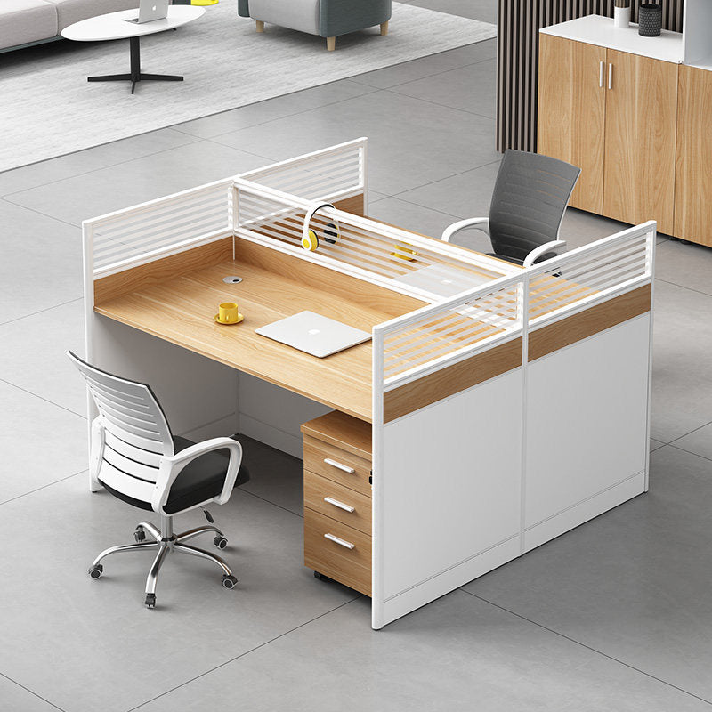 Saint li office desk and chair set - minimalist modern office partition desk for 2/4/6 people - computer desk