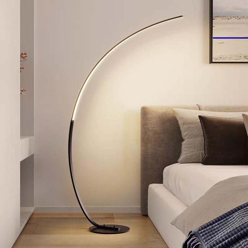 Minimalist nordic style floor lamp - bedroom bedside lamp, living room standing lamp, fishing light with remote control - effortless luxury