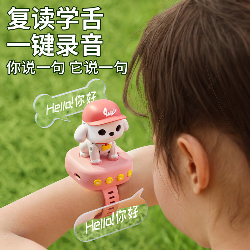 Kids smart ai voice dialogue learning to speak robot dog educational early education toy baby artificial electric puppy