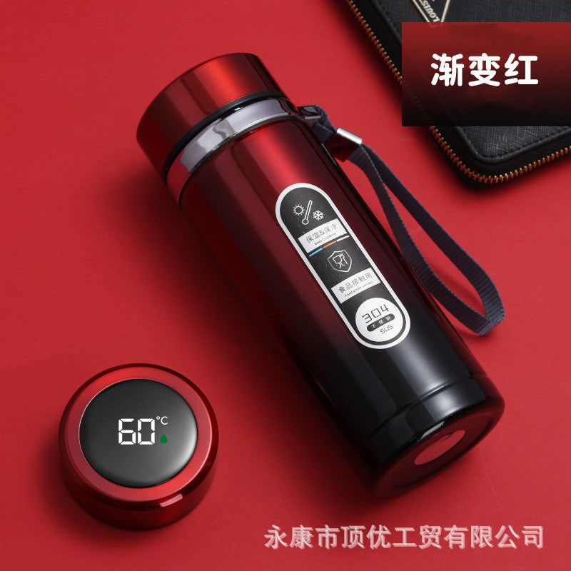 304 large capacity smart sling cup wholesale outdoor portable thermos water kettle car travel water cup engraved logo