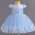 Exportin stockchildren's dresslace tutu princess dress one year old evening dress female baby dress