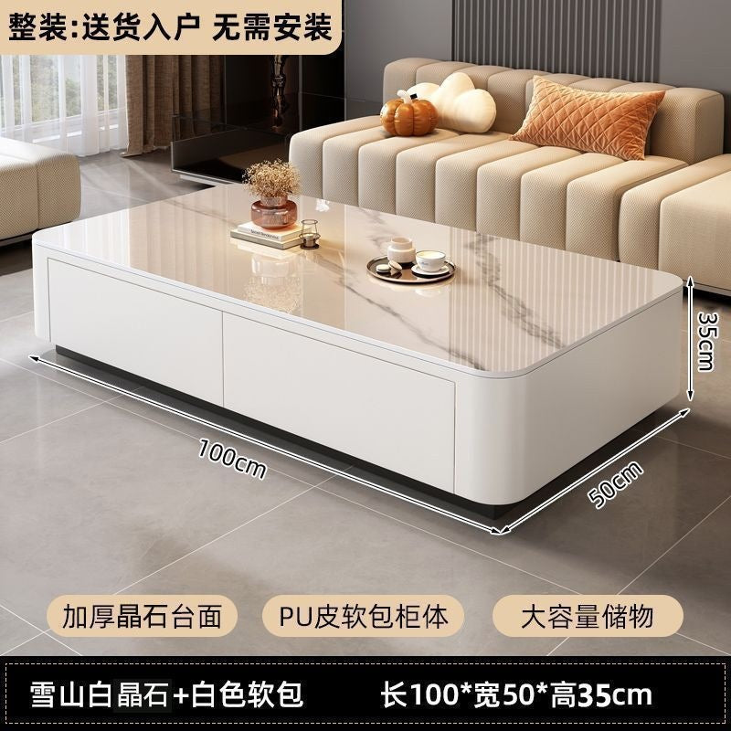 Tv cabinet living room home  new small apartment light luxury modern floor-standing coffee table tv stand combination