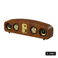 E3403 bluetooth speaker - retro portable audio system with radio, for home, pc, and desktop use - wireless speaker with subwoofer