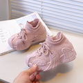 Vancahao hiking shoes kids flyknit coconut shoes  autumn new girls' breathable casual shoes for mid-to-large children