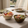 High-style japanese retro oatmeal dessert bowl for home use, perfect for restaurants and hotels. also great as a unique fruit salad or rice bowl