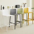 Scandinaviancasual bar chair modern normcore plastic backrest bar chair for home reinforced designer creative high stool