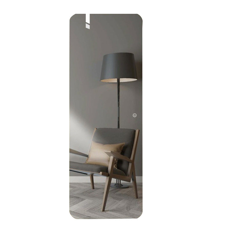 Wooden jewelry mirror cabinet wall makeup full-length mirror multi-functional storage locker home bedroom full-body mirror