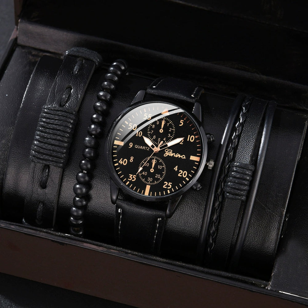 Aliexpress new men's versatile fashion watch, hot-selling business two-dial wristwatch, factory direct