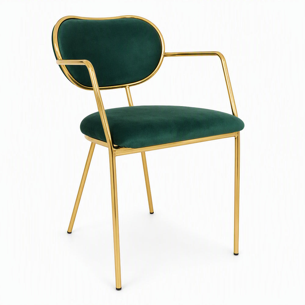 Scandinavian iron backrest armrest dining chair accessible luxurynet celebrity golden solid wood makeup chair restaurant chair coffee shop