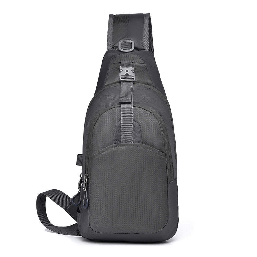 Cross-border fashion casual versatile shoulder bag Korean version portable business commuter messenger bag outdoor sports cycling breast bag