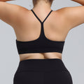 European and american plus size lycra sports bra - sexy open back, brushed fabric, shockproof running bra, yoga tank top for women