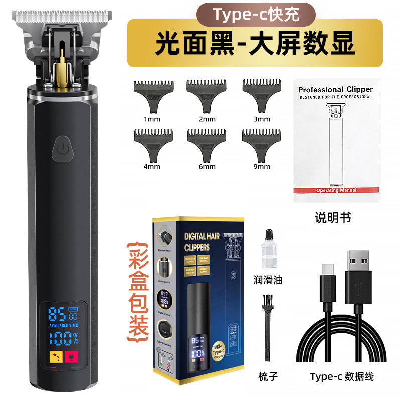 waterproof professional electric hairdresser fast charging oil head hair salon bald electric clipper for home hairdressing clipper