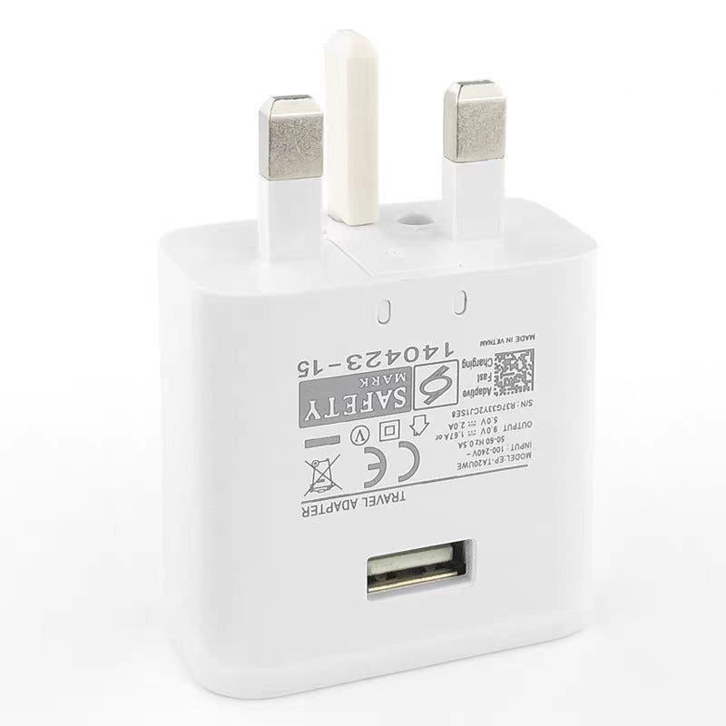 5v 1a uk plug charger for samsung s8 series - usb fast charging adapter - wholesale for cross-border e-commerce