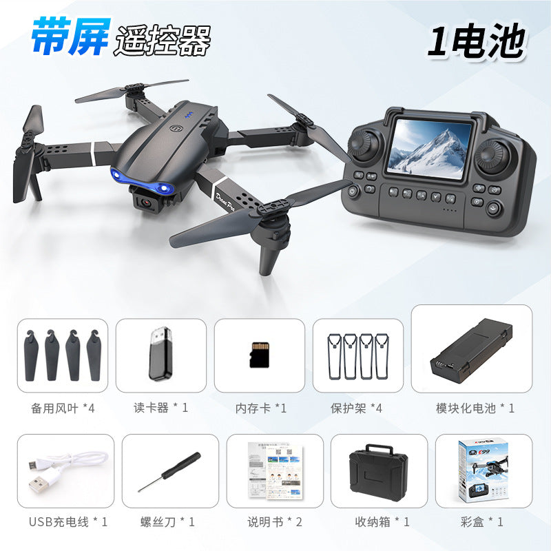 new product e88 upgraded screen-controlled drone with dual camera, optical flow positioning, quadcopter, and high-definition aerial photography
