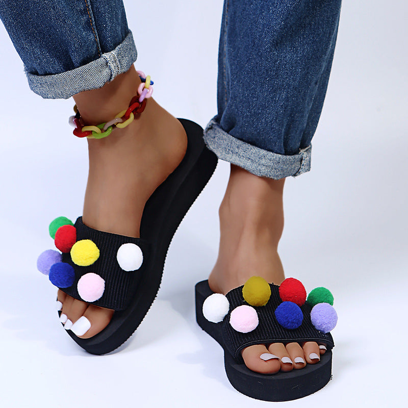 Amazon aliexpress plus size fashion women's sandals women's summer outwear plus size candy color one-line sandals wholesale