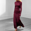 cross-border european and american women's clothing: summer dresses for women, light luxury high-end solid color french style dress 661