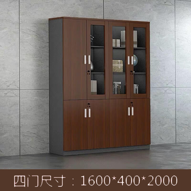 Company office cabinet wooden floor-standing file cabinet background cabinet information cabinet wooden board storage cabinet bookcase high cabinet