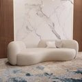 Accessible luxury cashmere fabric curved sofa coffee table modern casual living room beauty salon clothing store furniture popular