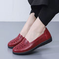 Soft leather soft bottom ladieswear shoes flatsabrasion resistantwaterproofbows work shoes wechat group purchase live broadcast one piece dropshipping
