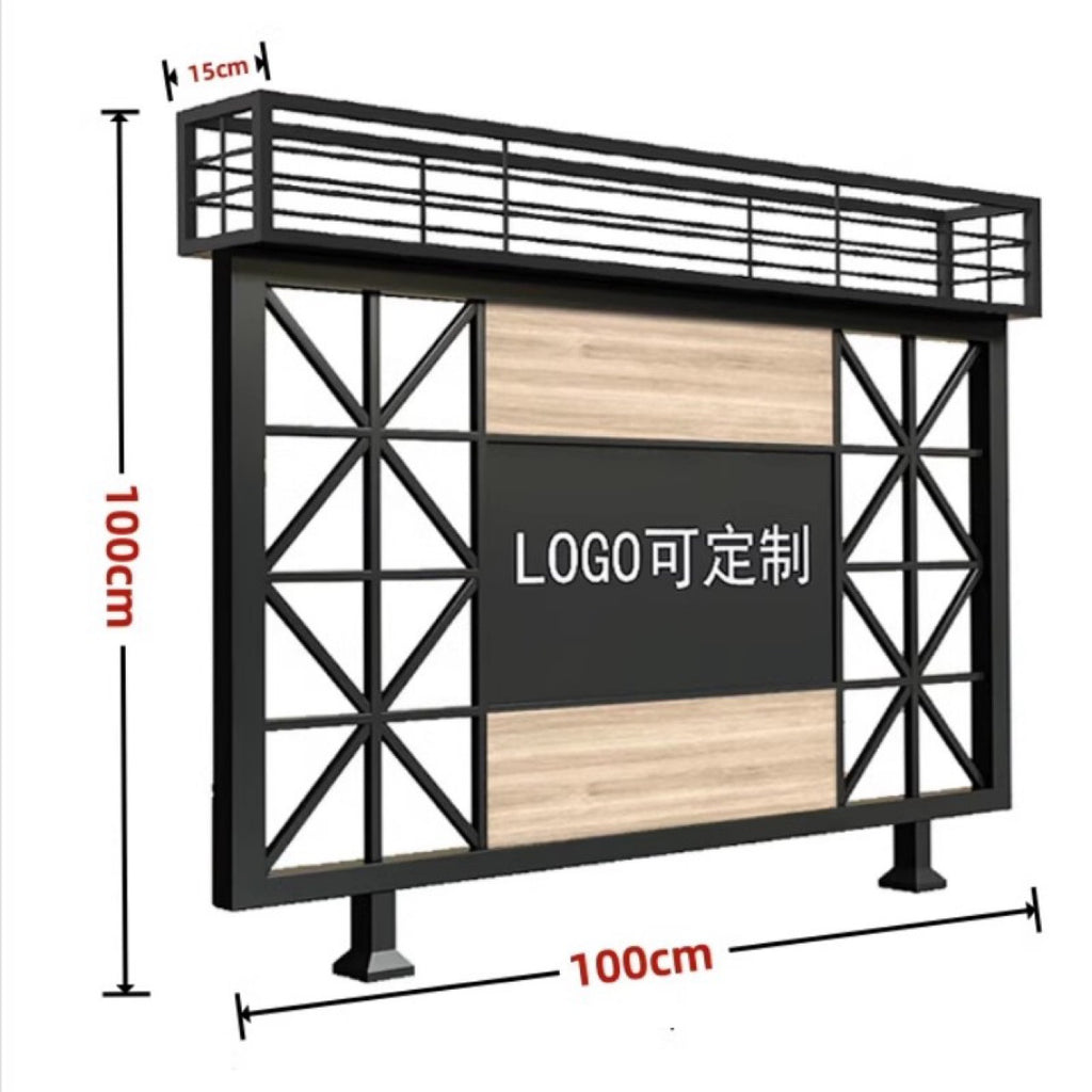 Nordic industrial style wrought iron partition flower stand restaurant aisle decorative screen milk tea shop card seat guardrail green plant fence