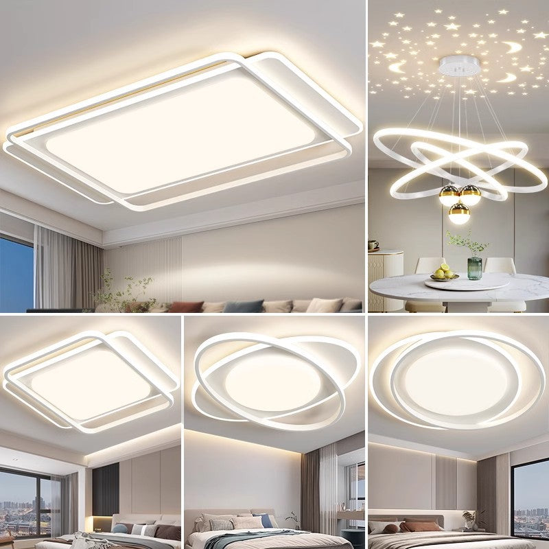 2025 Whole House Intelligent Modern Simple LED Full Spectrum Ceiling Light Minimalist Household Bedroom Lighting Factory Direct Sales