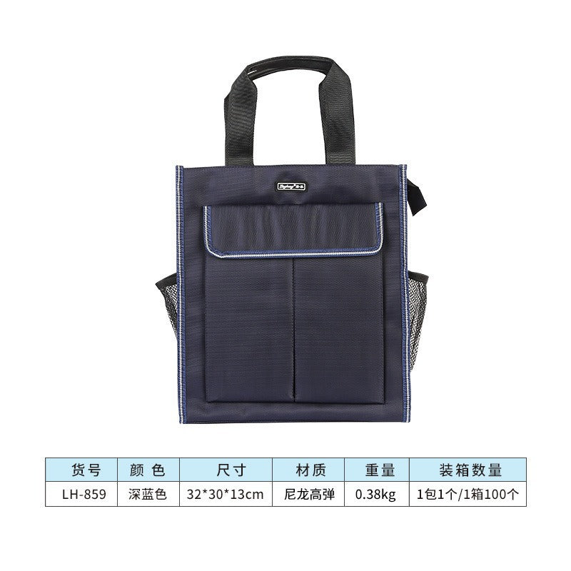 Oxford cloth handheld document bag a4 briefcase pilot handheld briefcase thickened waterproof conference bag information bag