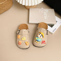 2025 new cute cartoon crayon shin-chan thick-soled children's birkenstock-style sandals, non-slip retro closed-toe slippers for boys and girls